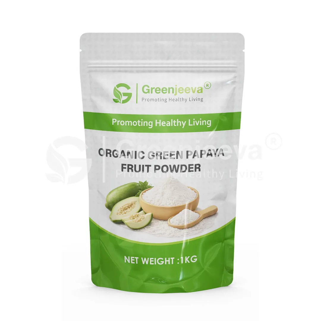 Organic Green Papaya Fruit Powder Pouch Organic Green Papaya Fruit Powder Pouch